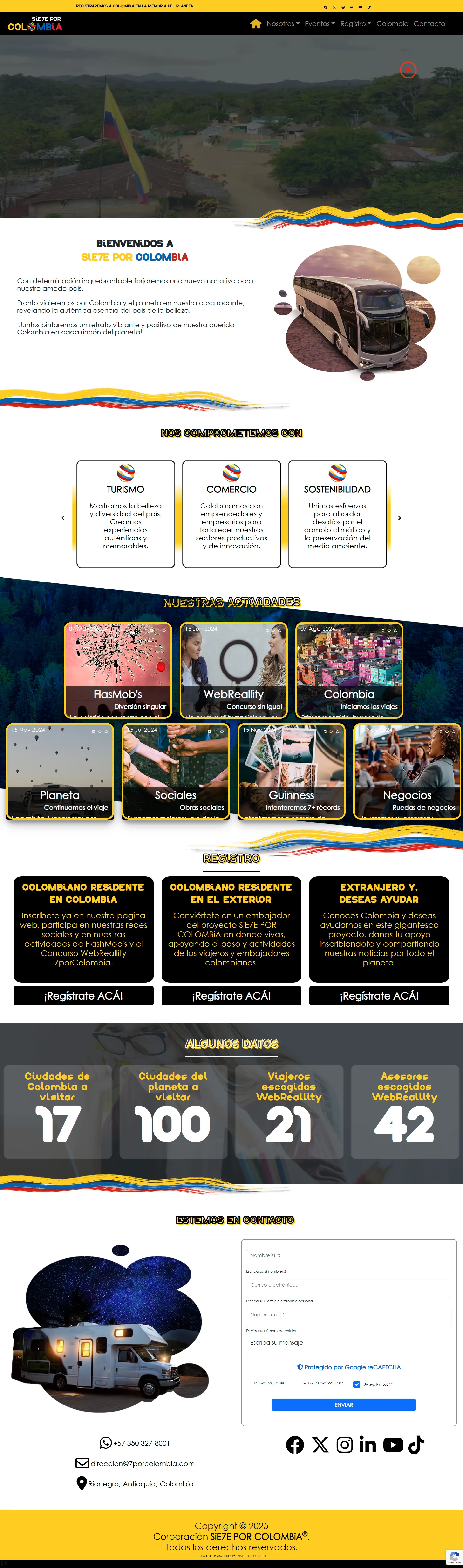 SiE7E POR COLOMBIA